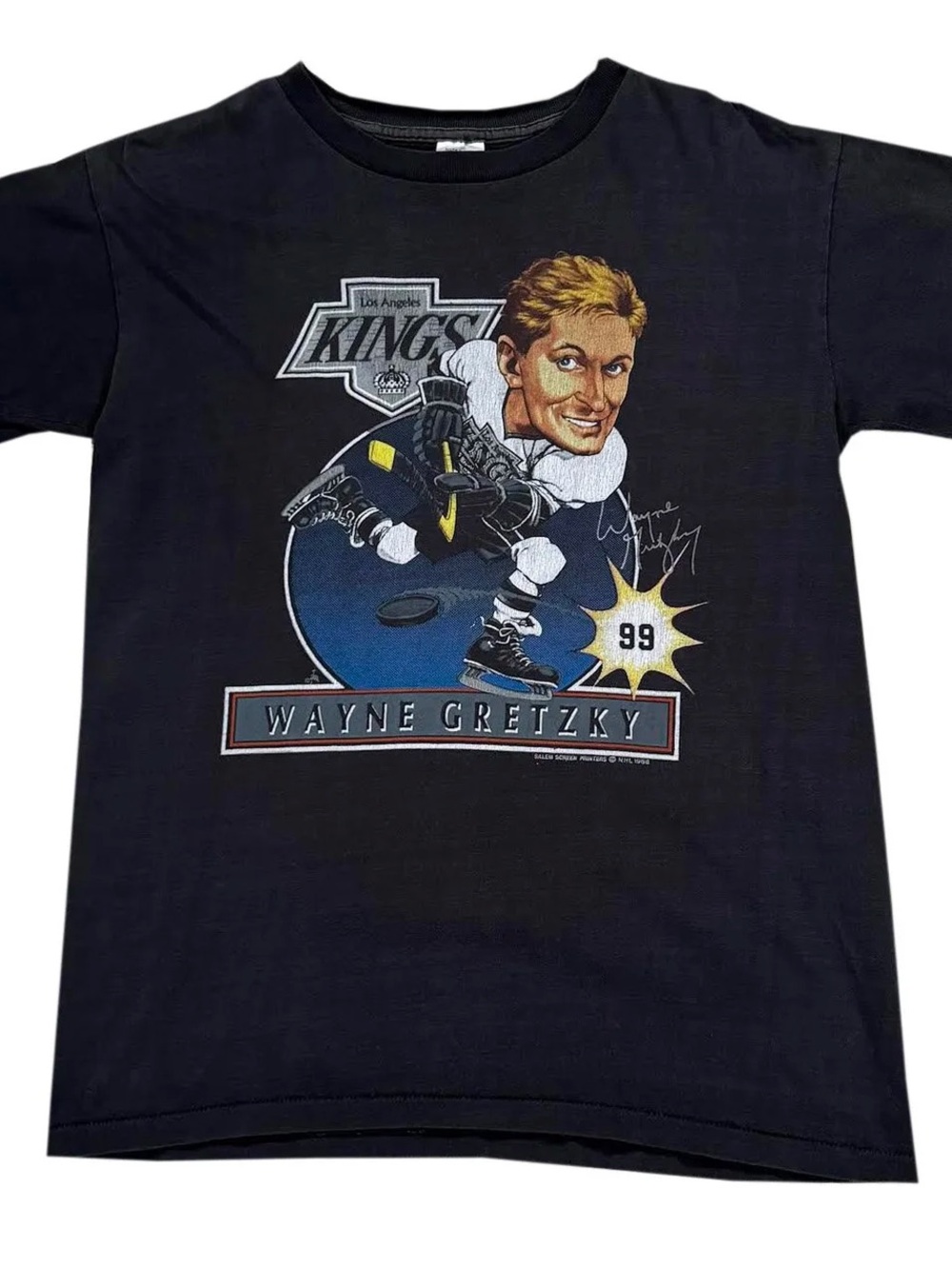 Vintage Salem Sportswear Los Angeles Kings Wayne Gretzky T Shirt (Size L)